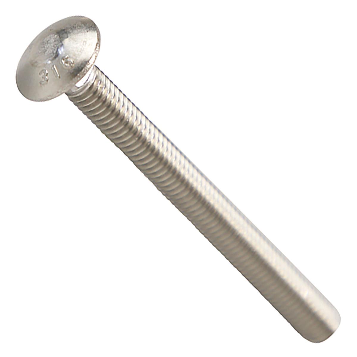Conquest 5/16" x 3-1/2" Carriage Bolt - 316 Stainless Steel