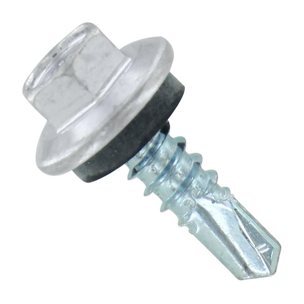 ST Fastening #12 X 3/4" Self-Drilling Maxx Steelbinder Metal Roofing Screw, Hex-Washer Head - Alamo White | Qty. 120,000 (Pallet)
