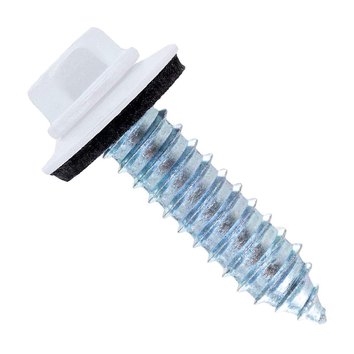 ST Fastening #17 x 1" Tapping Steelbinder Metal Roofing Screw - Bright White - Qty. 120,000 (Pallet)