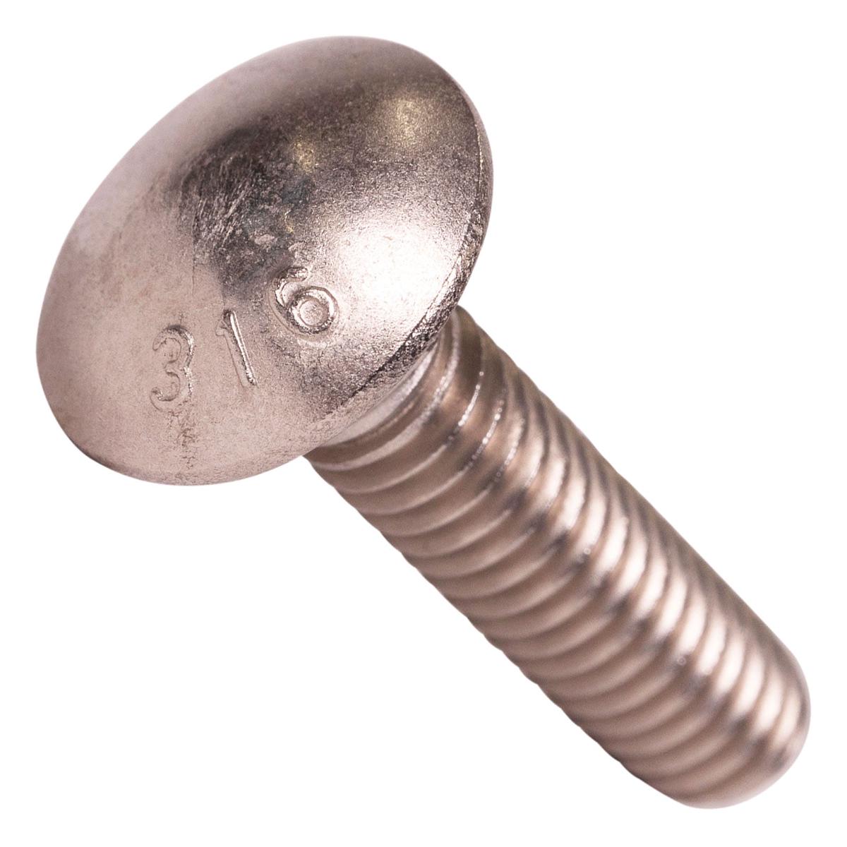 Conquest 5/16" x 1-1/4" Carriage Bolt - 316 Stainless Steel