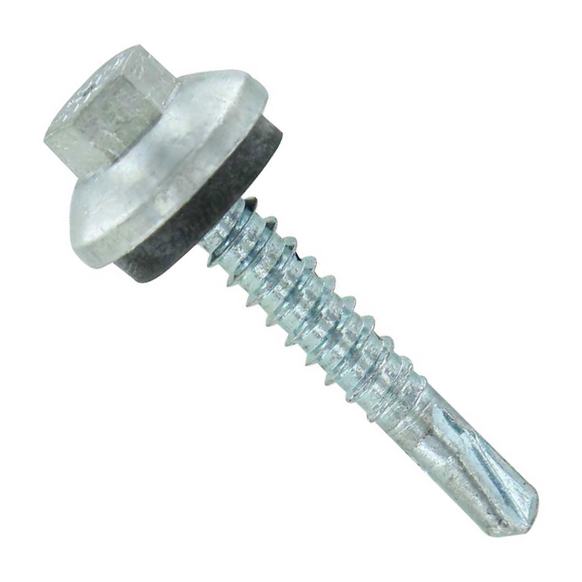ST Fastening #12 x 1-1/4" Self-Drilling ZXL Steelbinder Metal Roofing Screw - Electro-Galvanized | Qty. 2,000 (Carton)