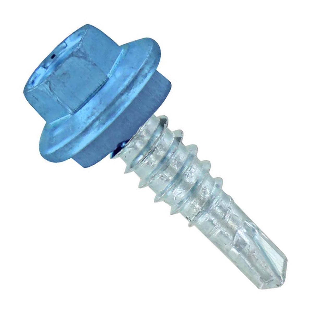 ST Fastening #14 X 7/8" Self-Drilling Maxx Steelbinder Metal Roofing Screw - Hawaiian Blue | Qty. 2,500 (Carton)