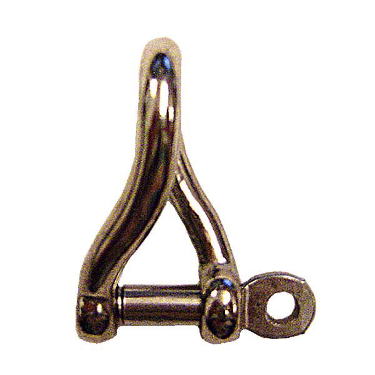 1/4" Screw Pin Twisted Shackle Stainless Steel
