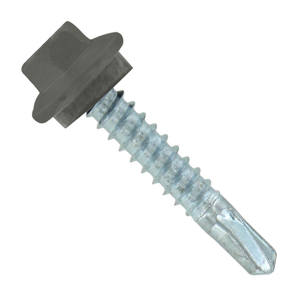 ST Fastening #12 X 1-1/4" Self-Drilling Maxx Steelbinder Metal Roofing Screw - Burnished Slate | Qty. 120,000 (Pallet)