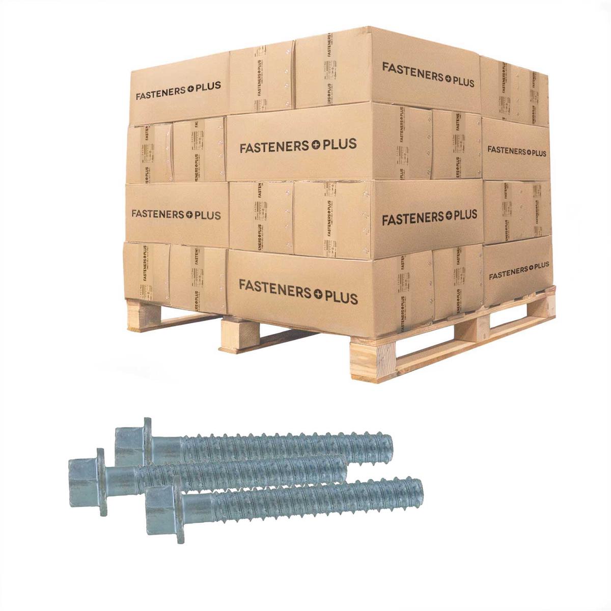 Tapcon 5/8" x 4" LDT Large Diameter Concrete Screw, Hex Head - Zinc | Qty. 2,700 (Pallet)