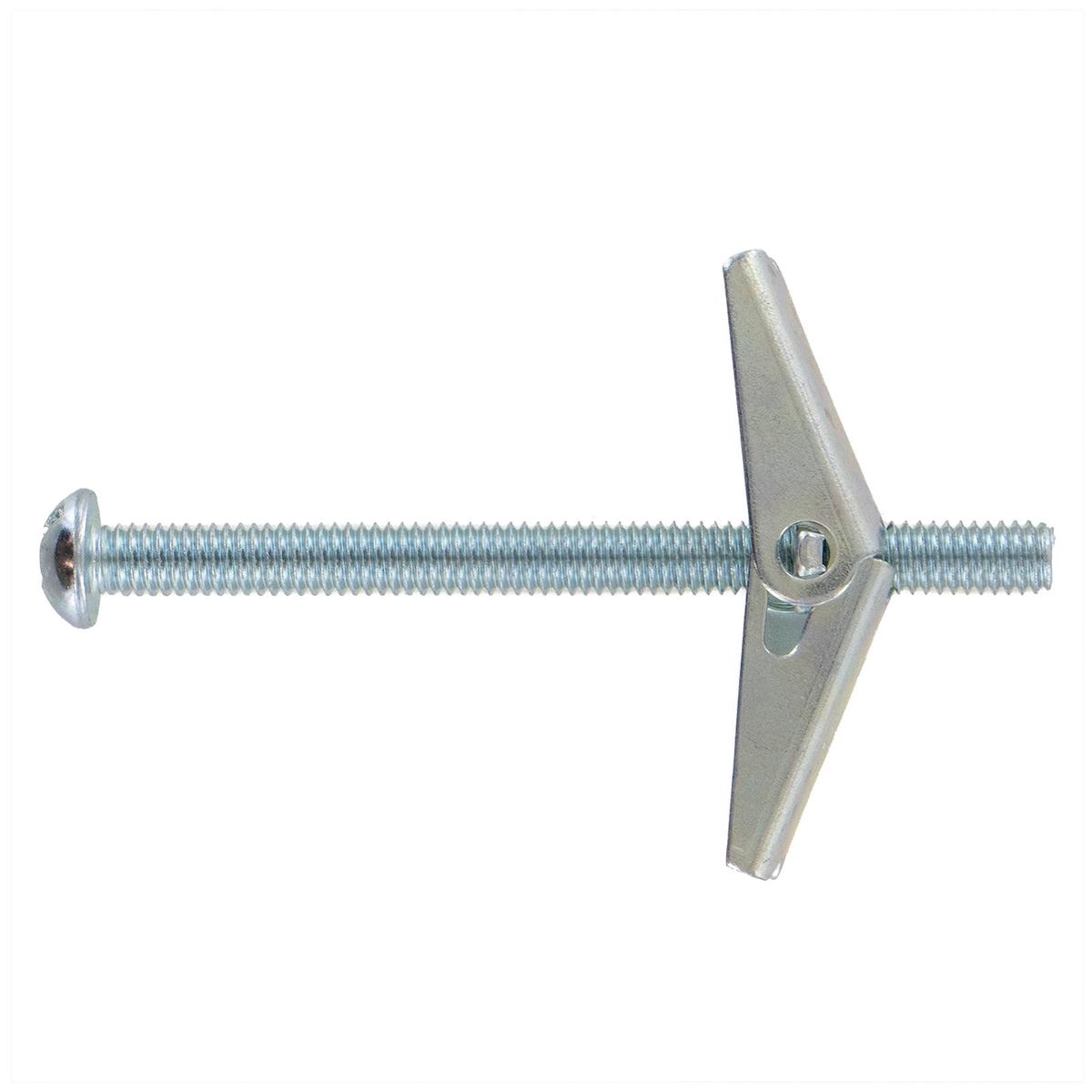 5/16" x 4" Conquest Round PH/SL Combo Toggle Bolt w/ Wing Nut - Zinc