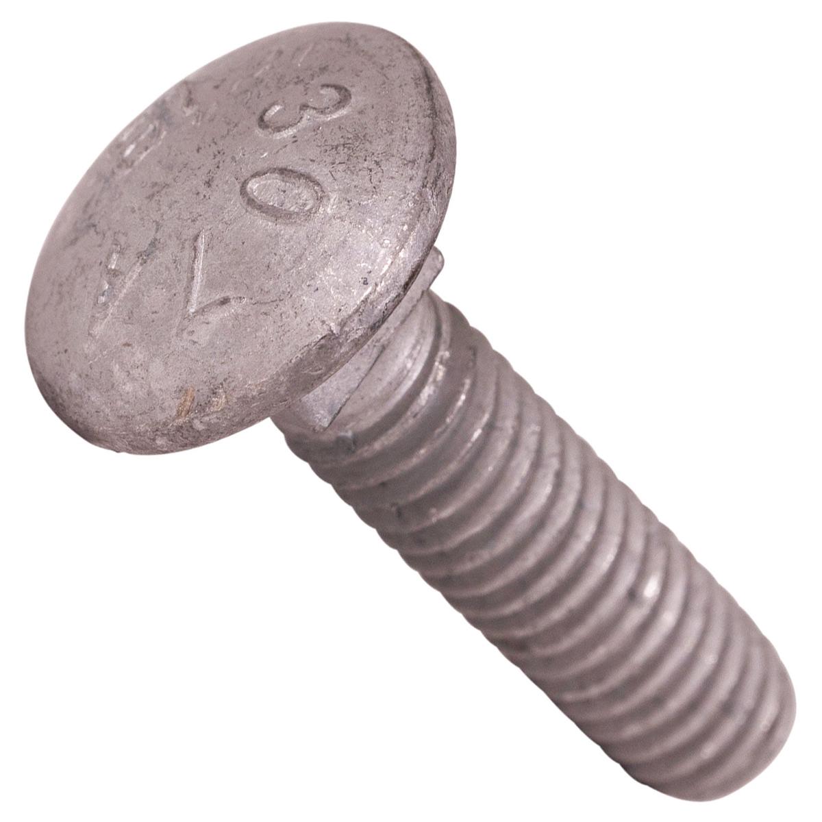 Conquest 5/16" x 1-1/4" A307 Carriage Bolt - Hot Dip Galvanized