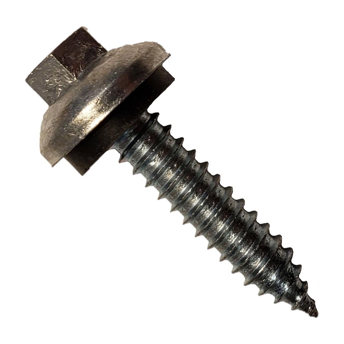 ST Fastening #14 x 1-1/4" ZXL Tapping Steelbinder Metal Roofing Screw - Electro-Galvanized - Pkg 250