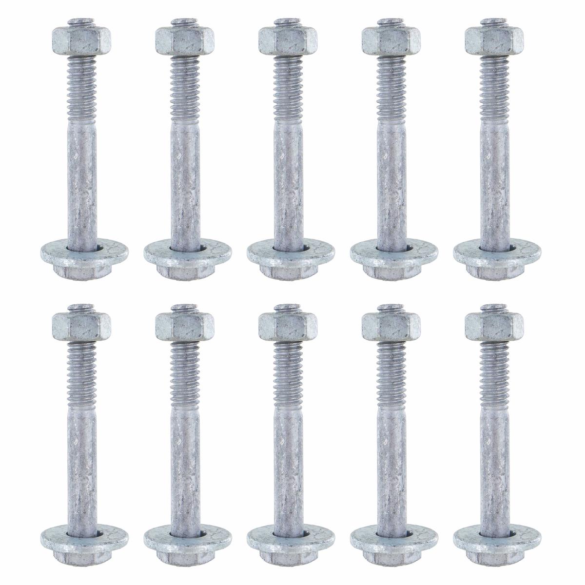 #14 E-Track Fastener Pack 2" Hex Bolt, Nut & Washer (10 pk)