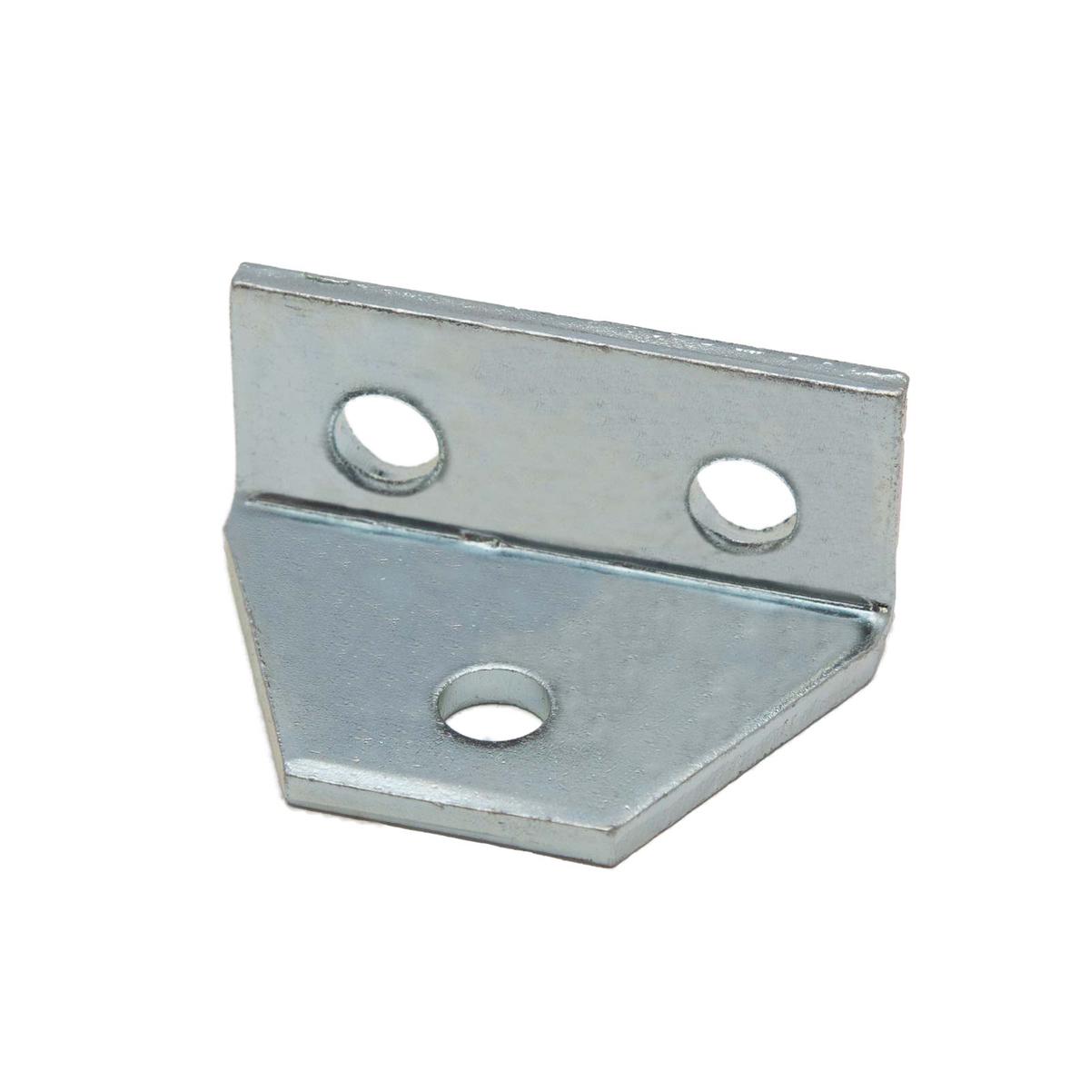 3-Hole Strut Angle Splice - Electro-Galvanized