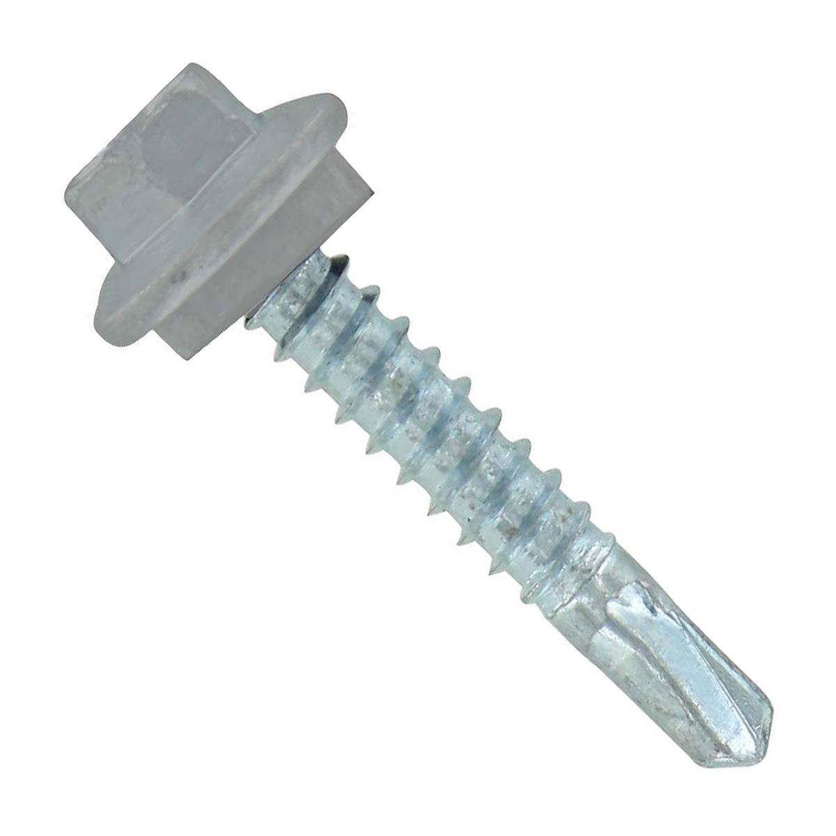 ST Fastening #12 X 1-1/4" Self-Drilling Maxx Steelbinder Metal Roofing Screw - Light Gray | Qty. 2,500 (Carton)