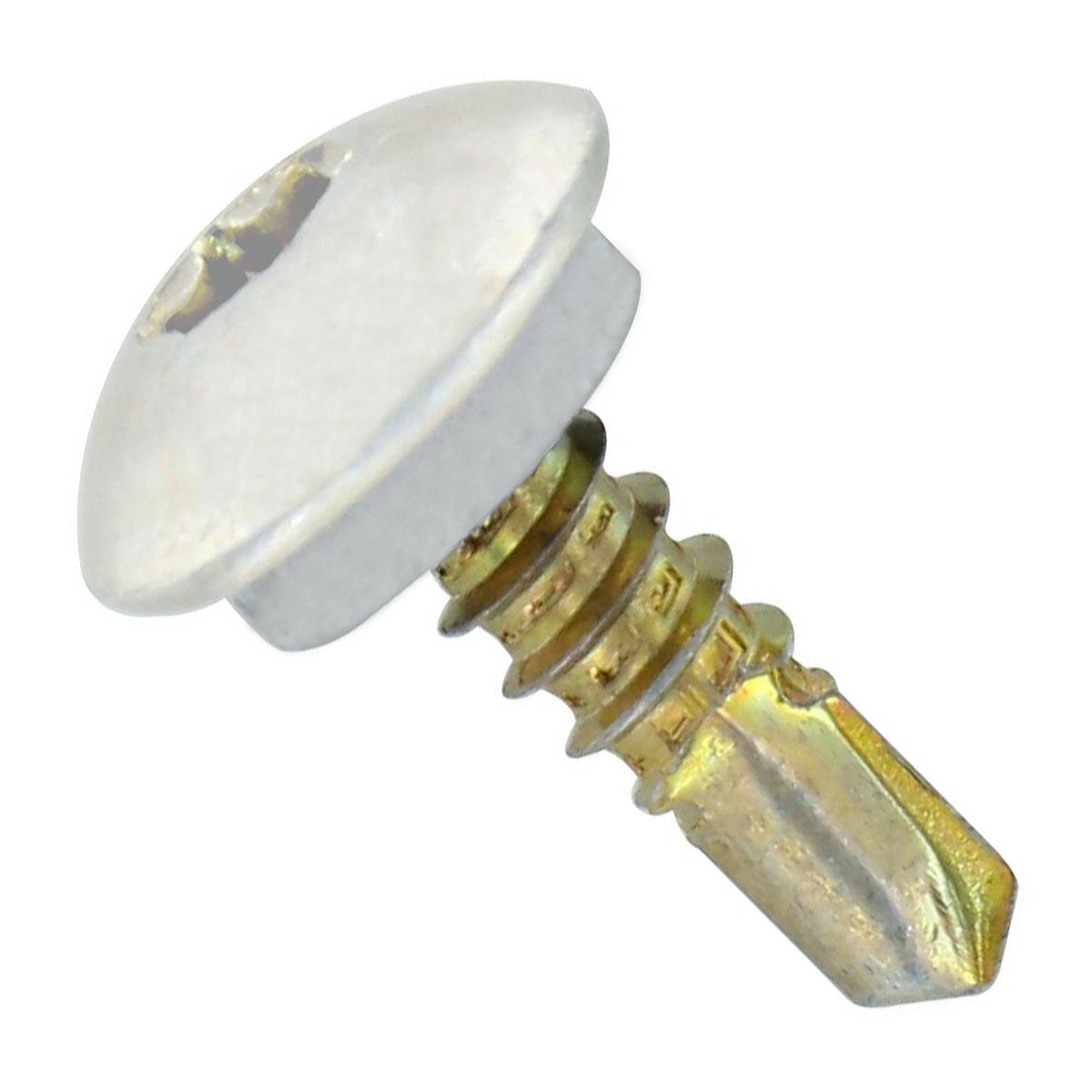 ST Fastening #12 x 3/4" Self-Drilling Eclipse Steelbinder Metal Roofing Screw - Bright White | Qty. 2,500 (Carton)