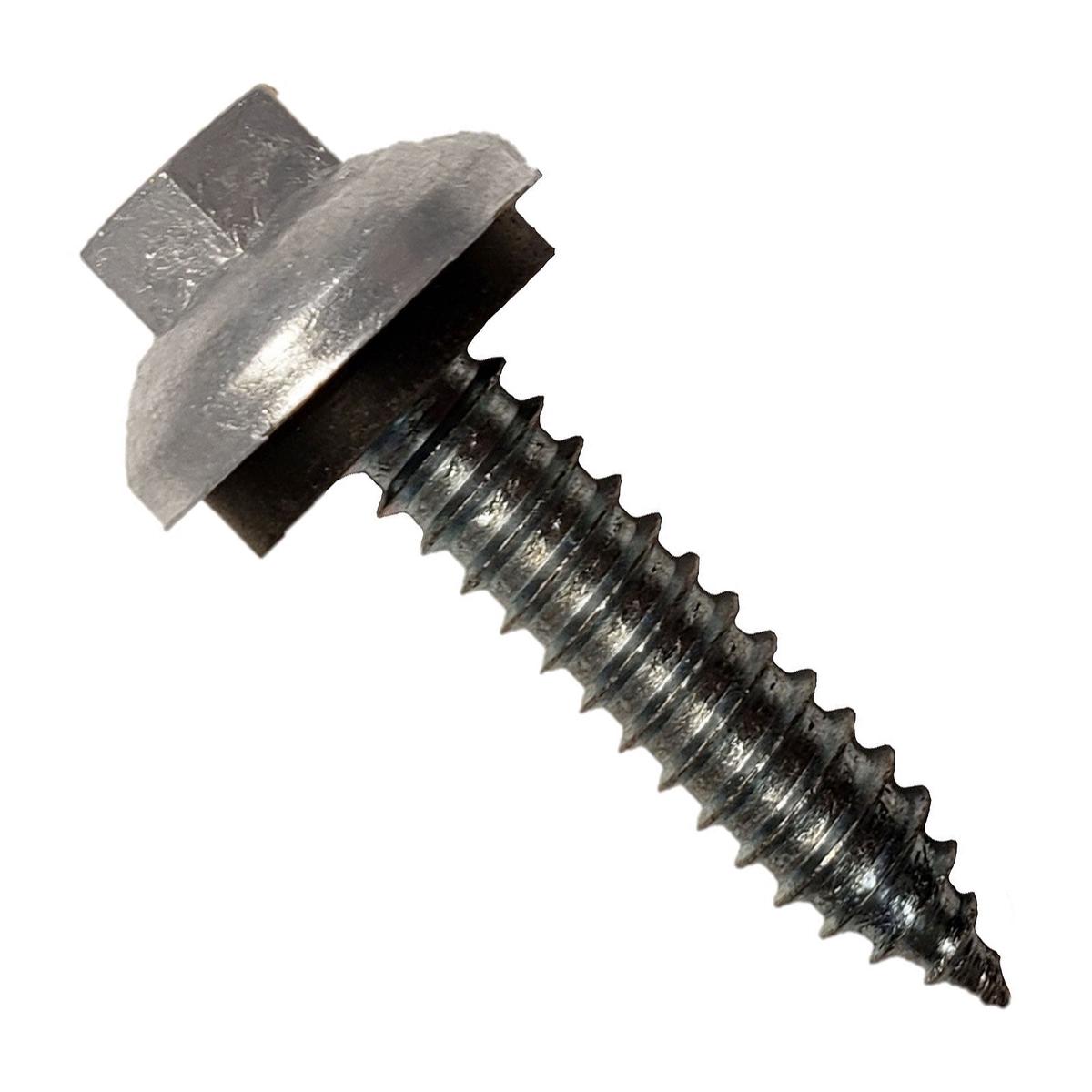 ST Fastening #14 x 1-1/4" ZXL Tapping Steelbinder Metal Roofing Screw - Ash Gray - Pkg 250