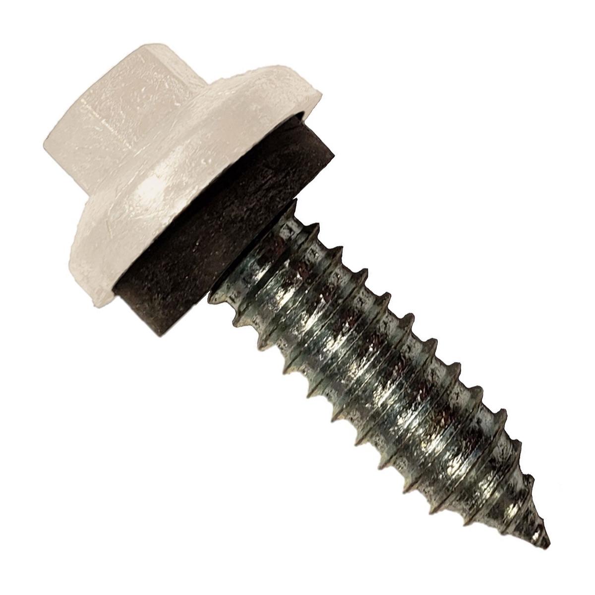 ST Fastening #17 x 1" ZXL Tapping Steelbinder Metal Roofing Stitch Screw - Light Stone - Pkg 250