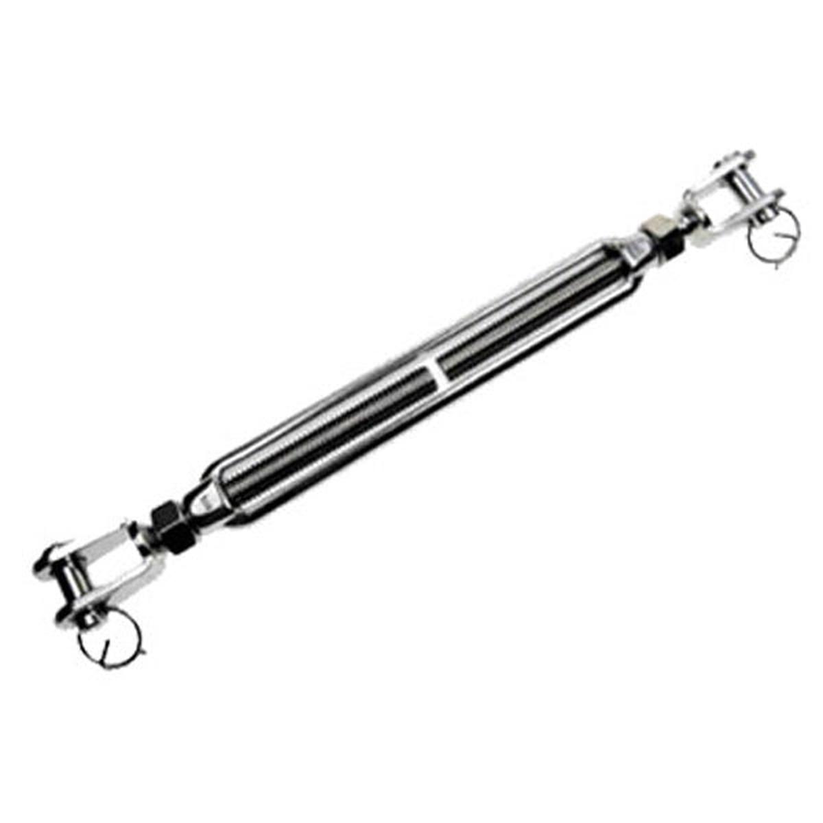 5/16" x 3-7/10" Jaw & Jaw Stainless Steel Turnbuckle