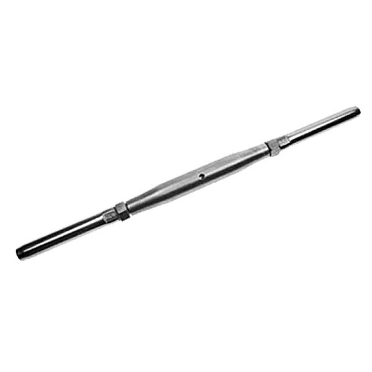 7/8" x 10" Swage Stud & Swage Stud Stainless Steel Turnbuckle | 5/8" Cable