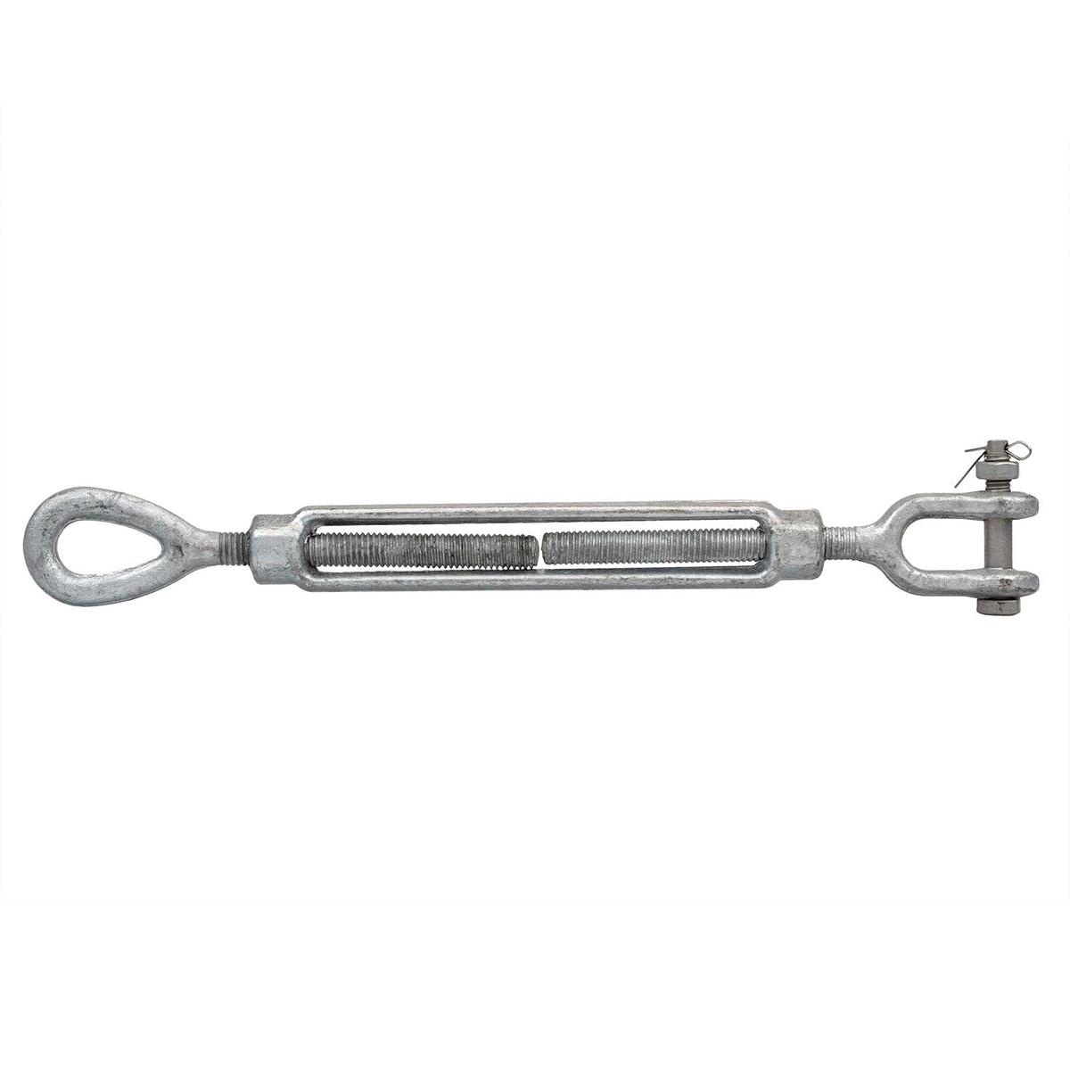 7/8" x 18" Jaw & Eye Galvanized Turnbuckle