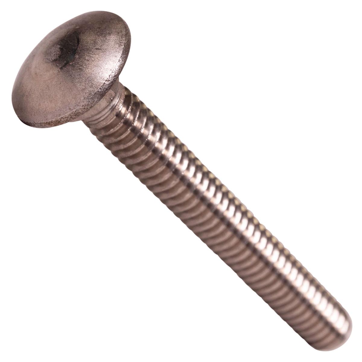 Conquest 1/4" x 2" Carriage Bolt - 18-8 Stainless Steel
