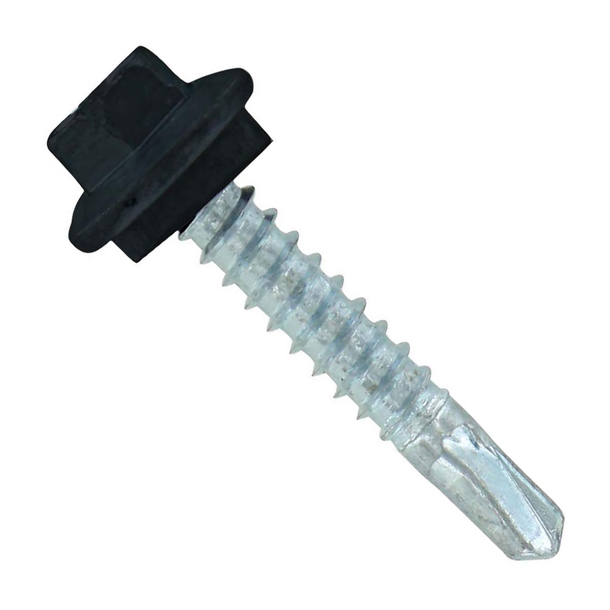 ST Fastening #12 X 1-1/4" Self-Drilling Maxx Steelbinder Metal Roofing Screw - Black | Qty. 120,000 (Pallet)