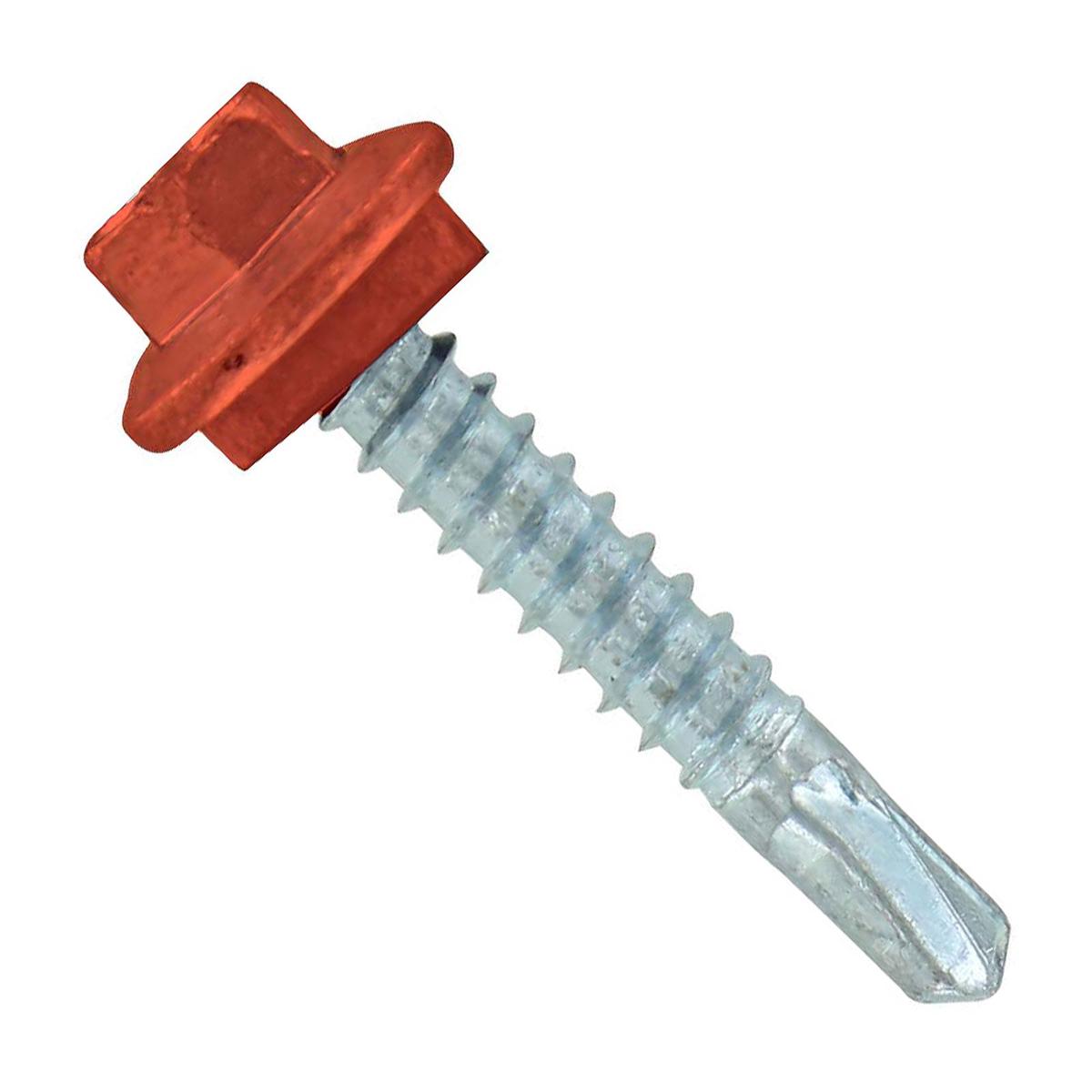 ST Fastening #12 X 1-1/4" Self-Drilling Maxx Steelbinder Metal Roofing Screw, Hex-Washer Head - Copper | Qty. 120,000 (Pallet)