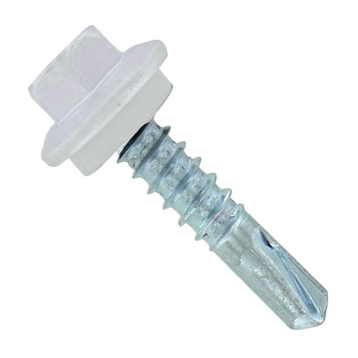 ST Fastening #12 X 1" Self-Drilling Maxx Steelbinder Metal Roofing Screw - Polar White | Qty. 120,000 (Pallet)