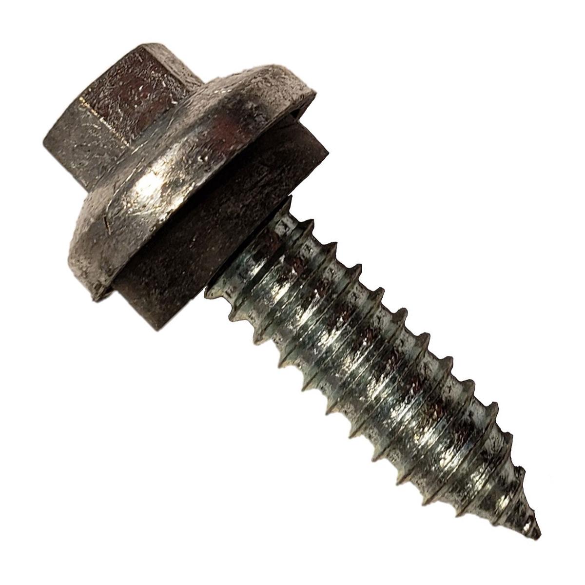 ST Fastening #17 x 1" ZXL Tapping Steelbinder Metal Roofing Stitch Screw - Electro-Galvanized - Pkg 250