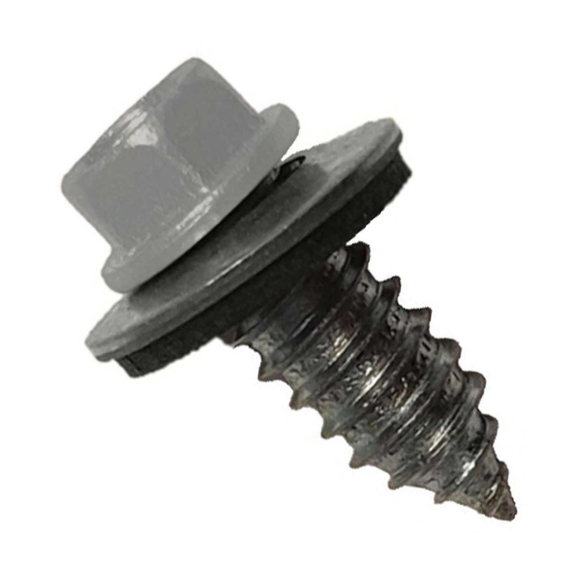 ST Fastening #17 x 3/4" Tapping Steelbinder Metal Roofing Screw, Hex Washer Head - Light Gray - Qty. 250