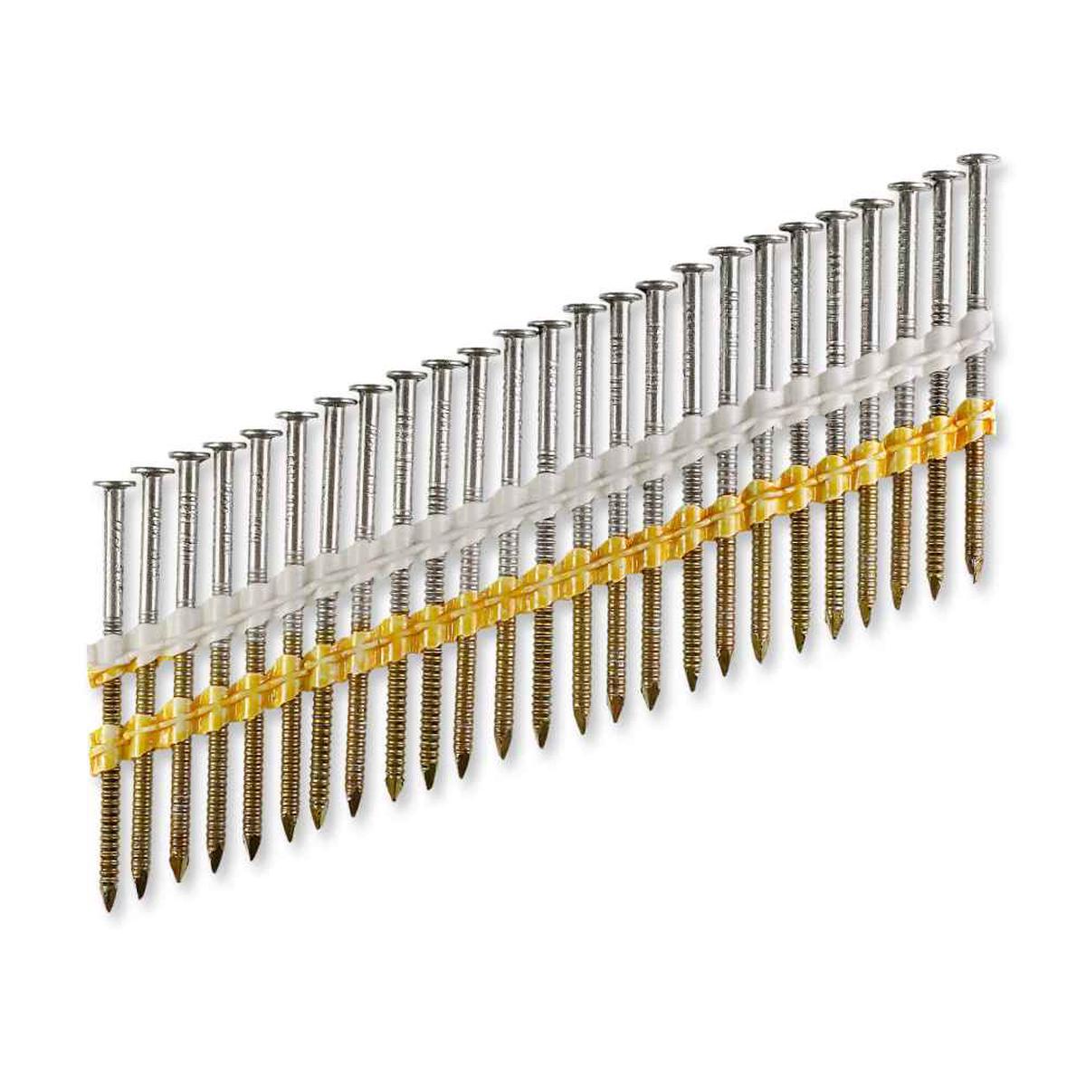 3-1/4" x .131" 20-22 Degree Collated Ring-Shank Nails - 304 Stainless Steel, Pkg 4000