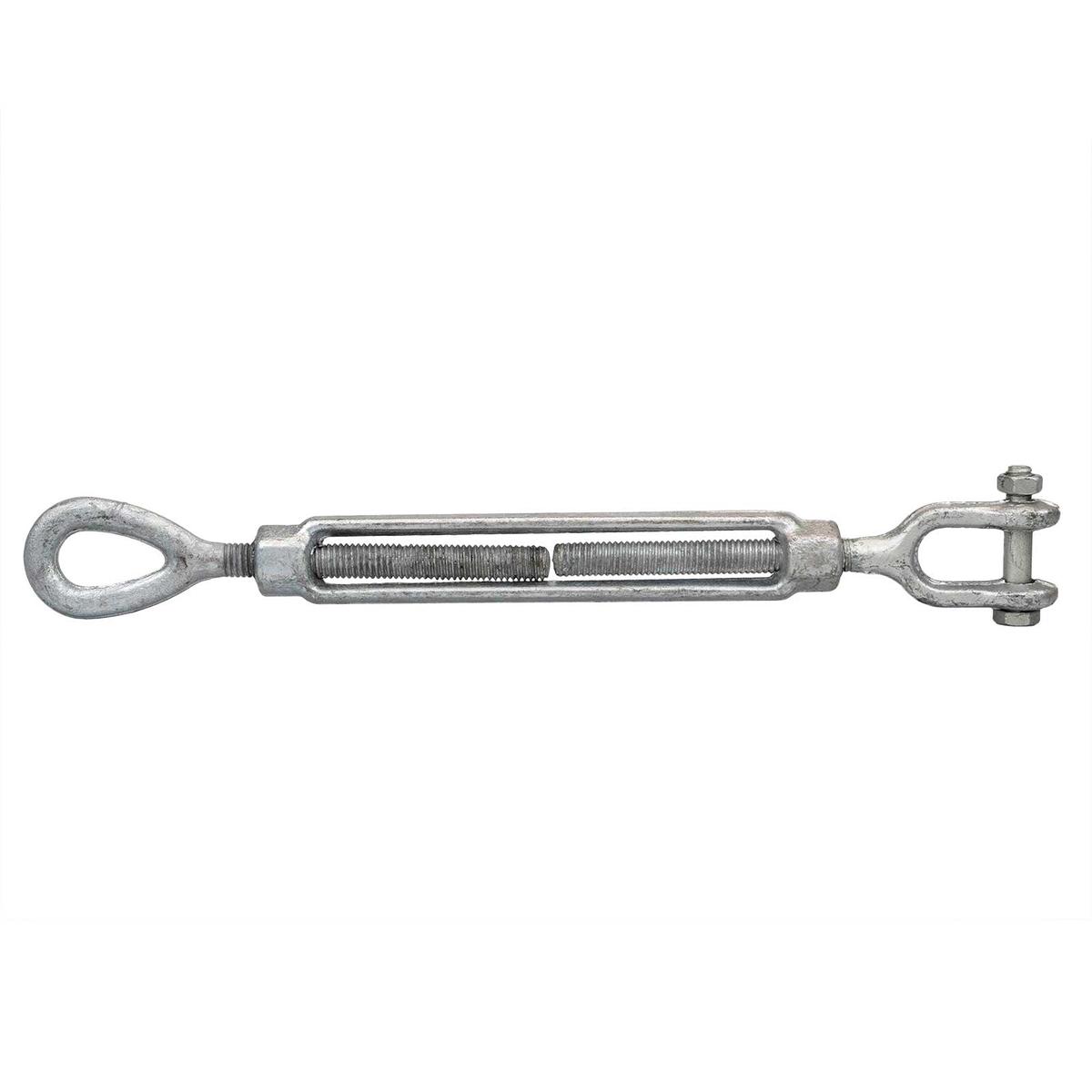 5/8" x 6" Jaw & Eye Galvanized Turnbuckle