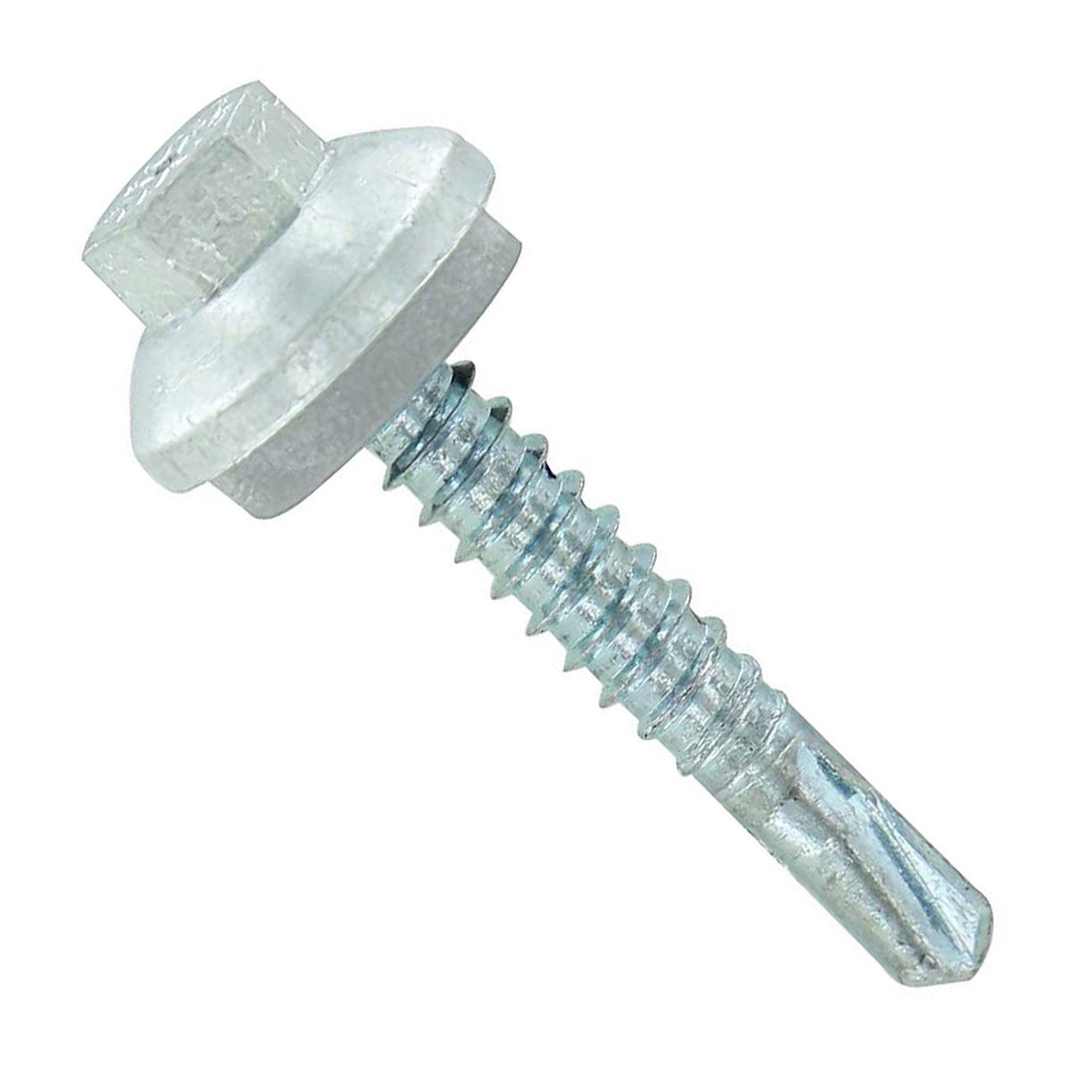 ST Fastening #12 x 1-1/4" Self-Drilling ZXL Steelbinder Metal Roofing Screw - Light Gray | Qty. 2,000 (Carton)