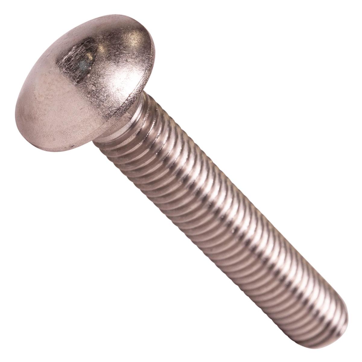 Conquest 1/2" x 3" Carriage Bolt - 18-8 Stainless Steel | Qty. 125 (Carton)