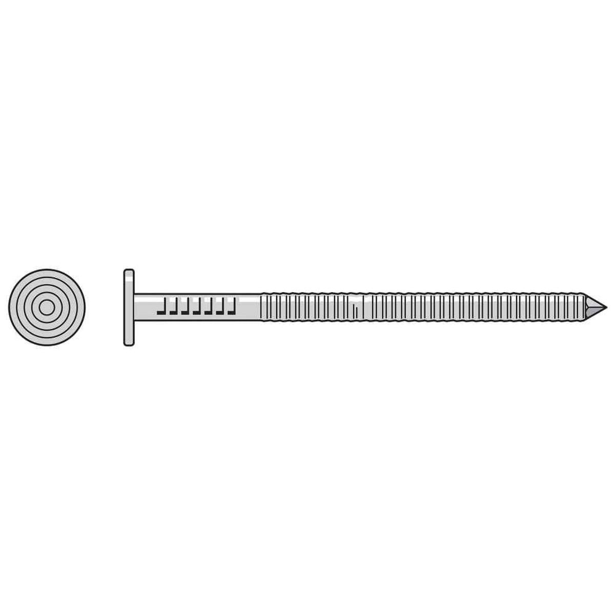 1-1/4" - 15 Gauge 5/32" Head Premium Common Nail - 316 Stainless Steel, 25 lbs