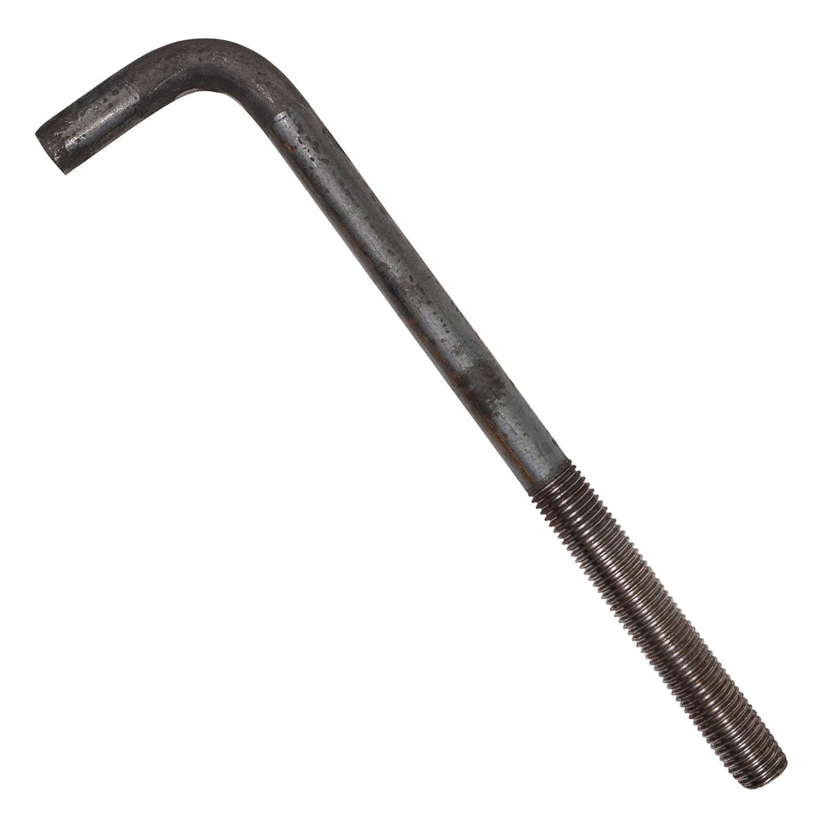 1" x 16" L-Bolt Concrete Anchor Bolt - Plain