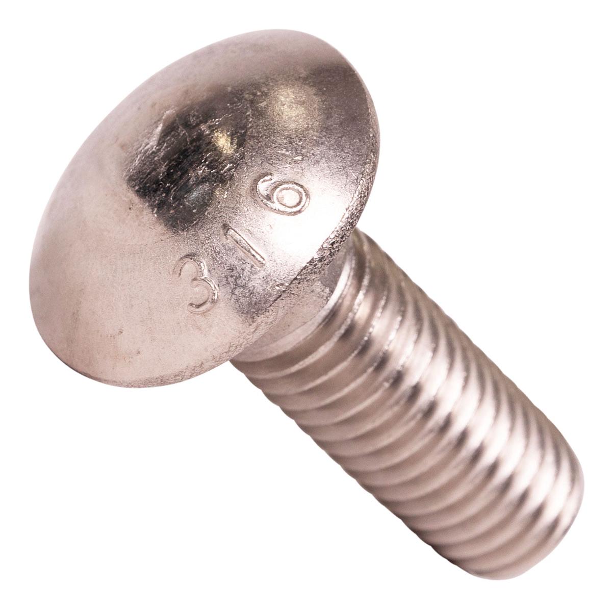 Conquest 1/2" x 1-1/2" Carriage Bolt - 316 Stainless Steel | Qty. 7200 (Pallet)