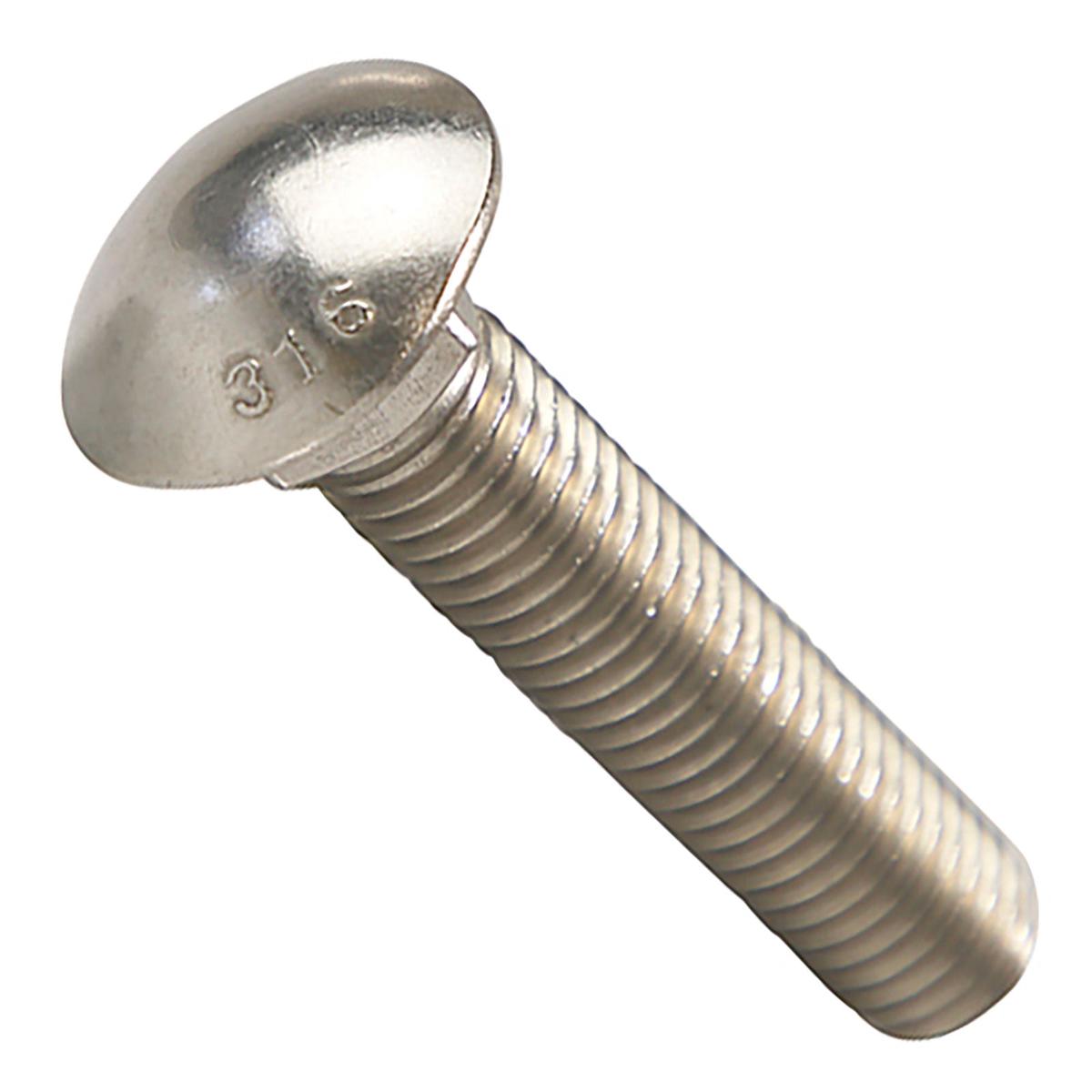 Conquest 5/8" x 3" Carriage Bolt - 316 Stainless Steel