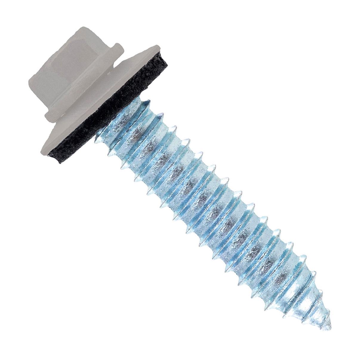 ST Fastening #17 x 1-1/4" Tapping Steelbinder Metal Roofing Screw, Hex-Washer Head - Ash Gray | Qty. 96,000 (Pallet)