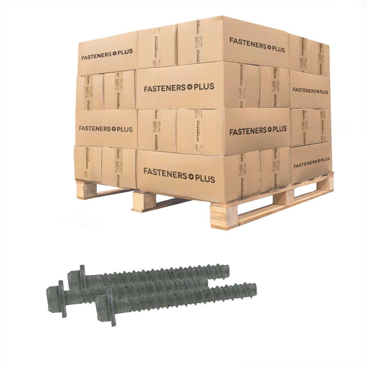 Tapcon 3/8" x 3" LDT Large Diameter Concrete Screw, Hex Head - Zinc | Qty. 13,200 (Pallet)