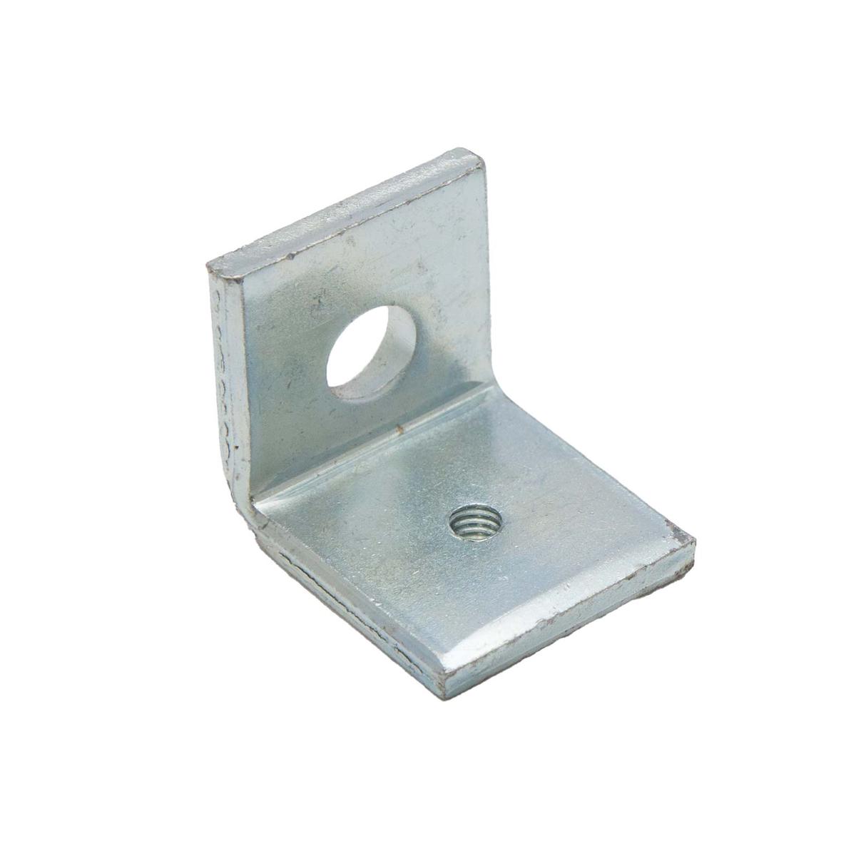 Tapped Corner Strut Angle - Electro-Galvanized