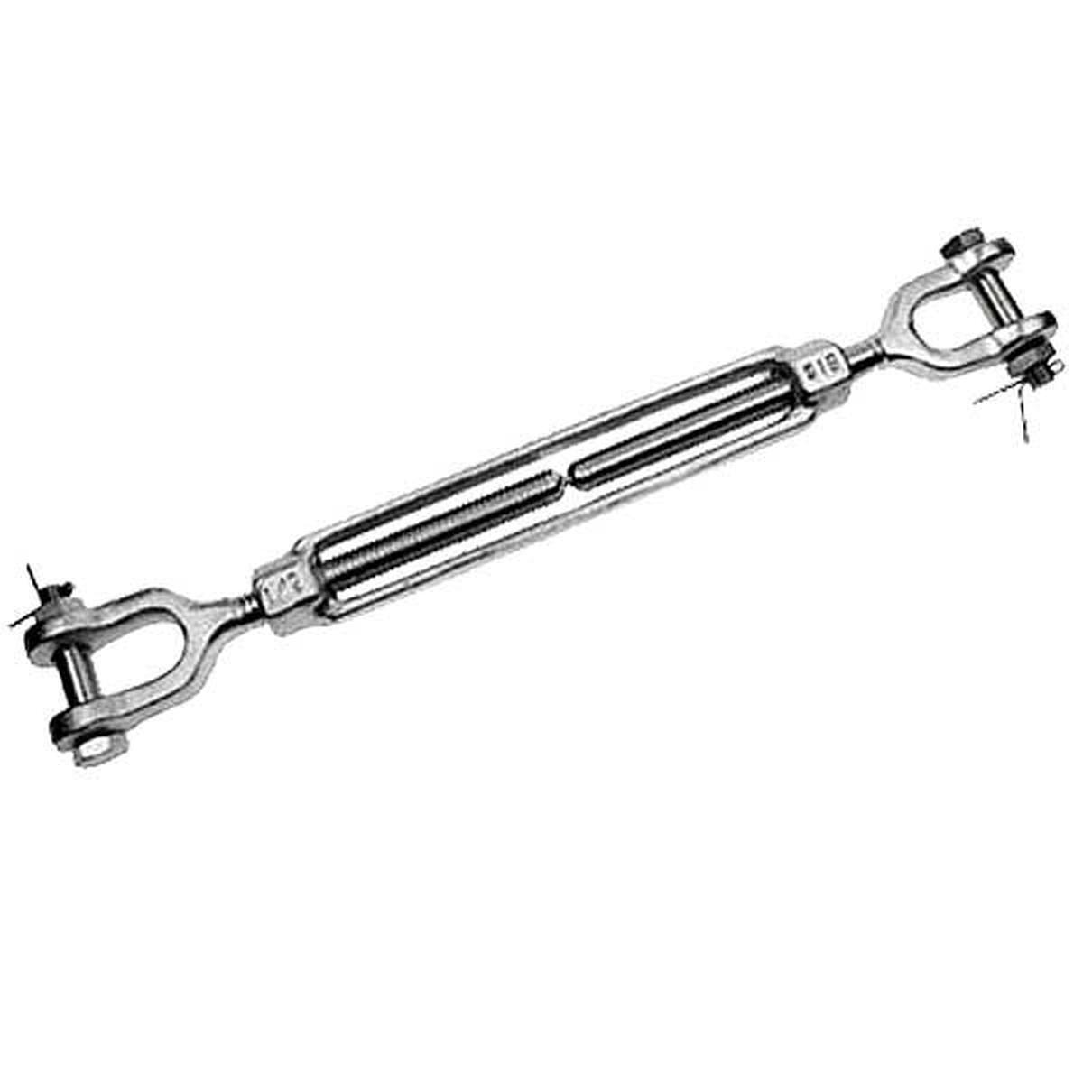 5/8" x 6" Forged Jaw & Jaw Stainless Steel Turnbuckle