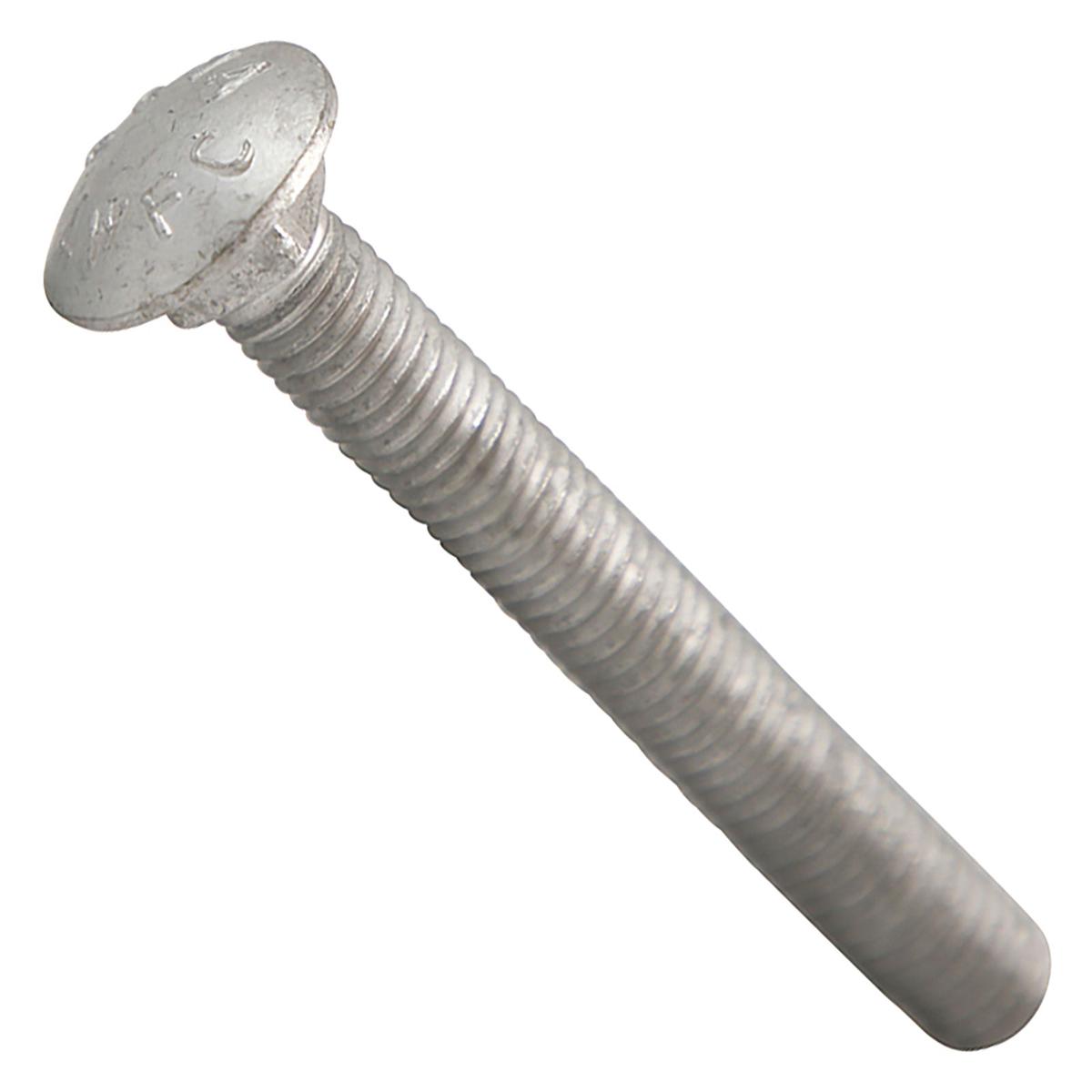 Conquest 1/2" x 4" A307 Carriage Bolt - Hot Dip Galvanized | Qty. 175 (Carton)