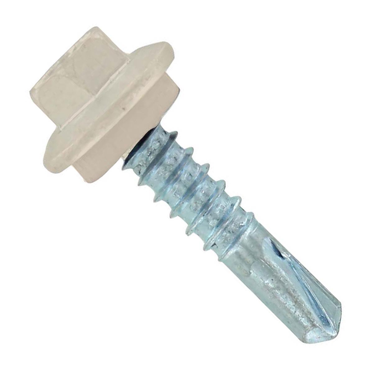 ST Fastening #12 X 1" Self-Drilling Maxx Steelbinder Metal Roofing Screw - Light Stone | Qty. 2,500 (Carton)
