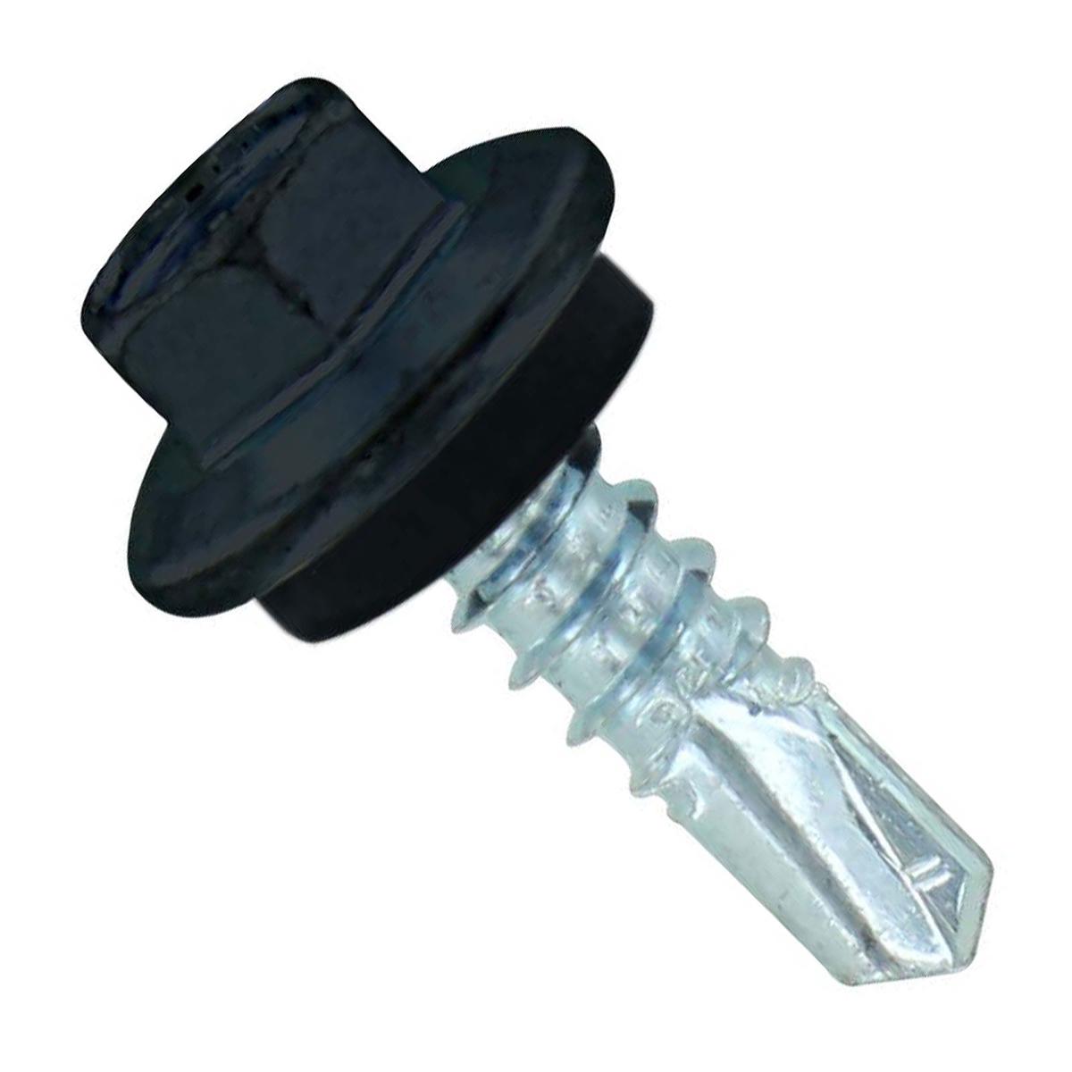 ST Fastening #12 X 3/4" Self-Drilling Maxx Steelbinder Metal Roofing Screw - Black | Qty. 120,000 (Pallet)