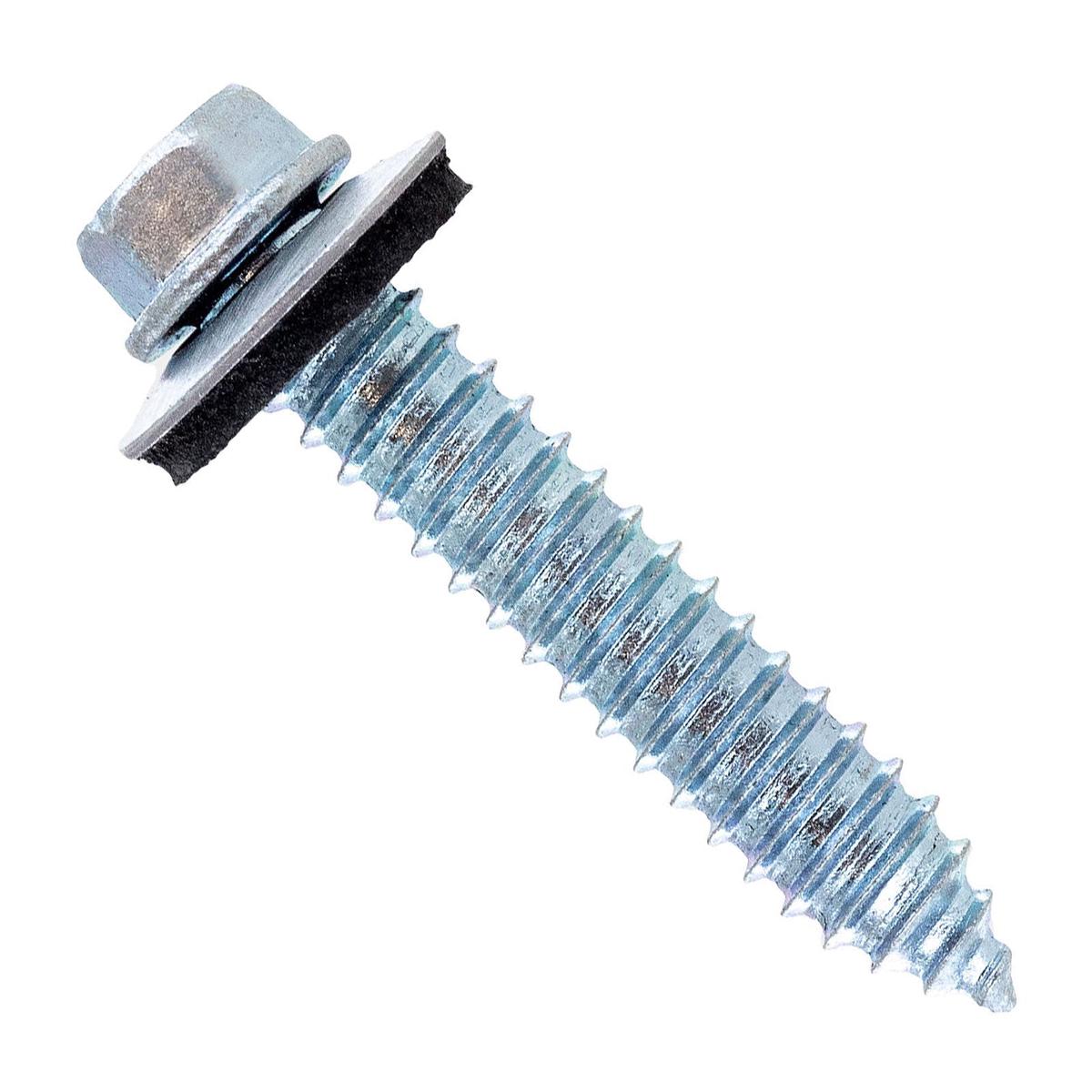 ST Fastening #17 x 1-1/2" Tapping Steelbinder Metal Roofing Screw - Electro-Galvanized - Qty. 1,500 (Carton)
