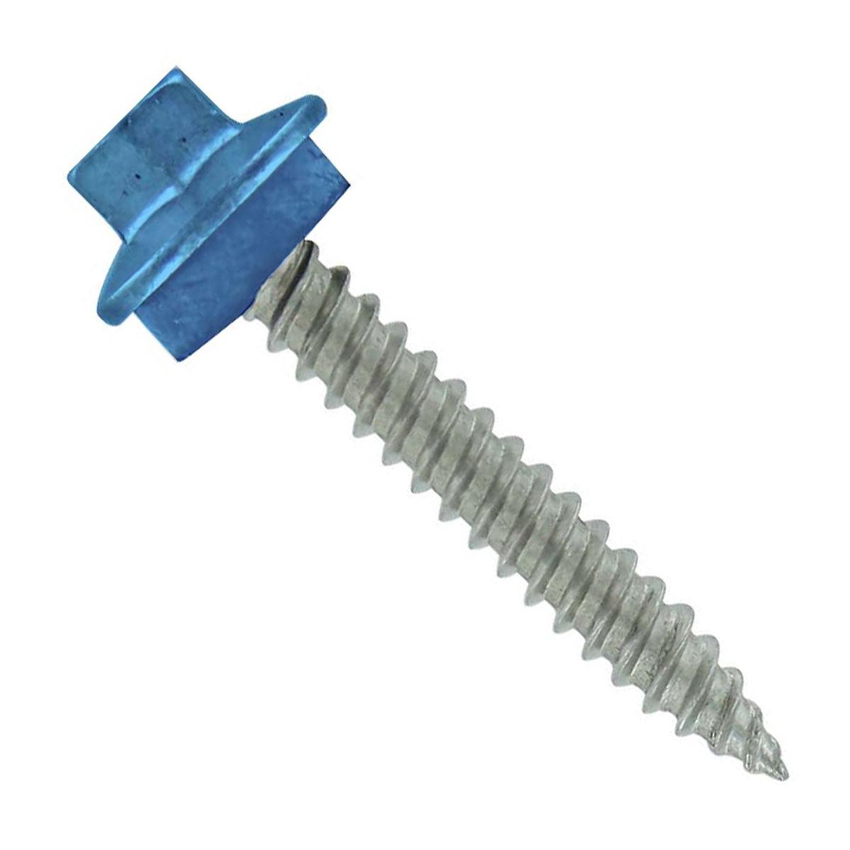 ST Fastening #10 x 1" SS Woodbinder Metal Roofing Screw - Hawaiian Blue | Qty. 3,000 (Carton)