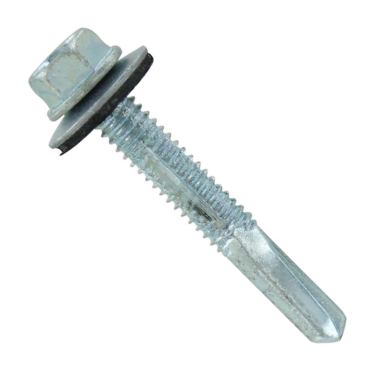 ST Fastening #12-24 x 1-1/2" Self-Drilling HG Steelbinder Metal Roofing Screw - Electro-Galvanized | Qty. 96,000 (Pallet)