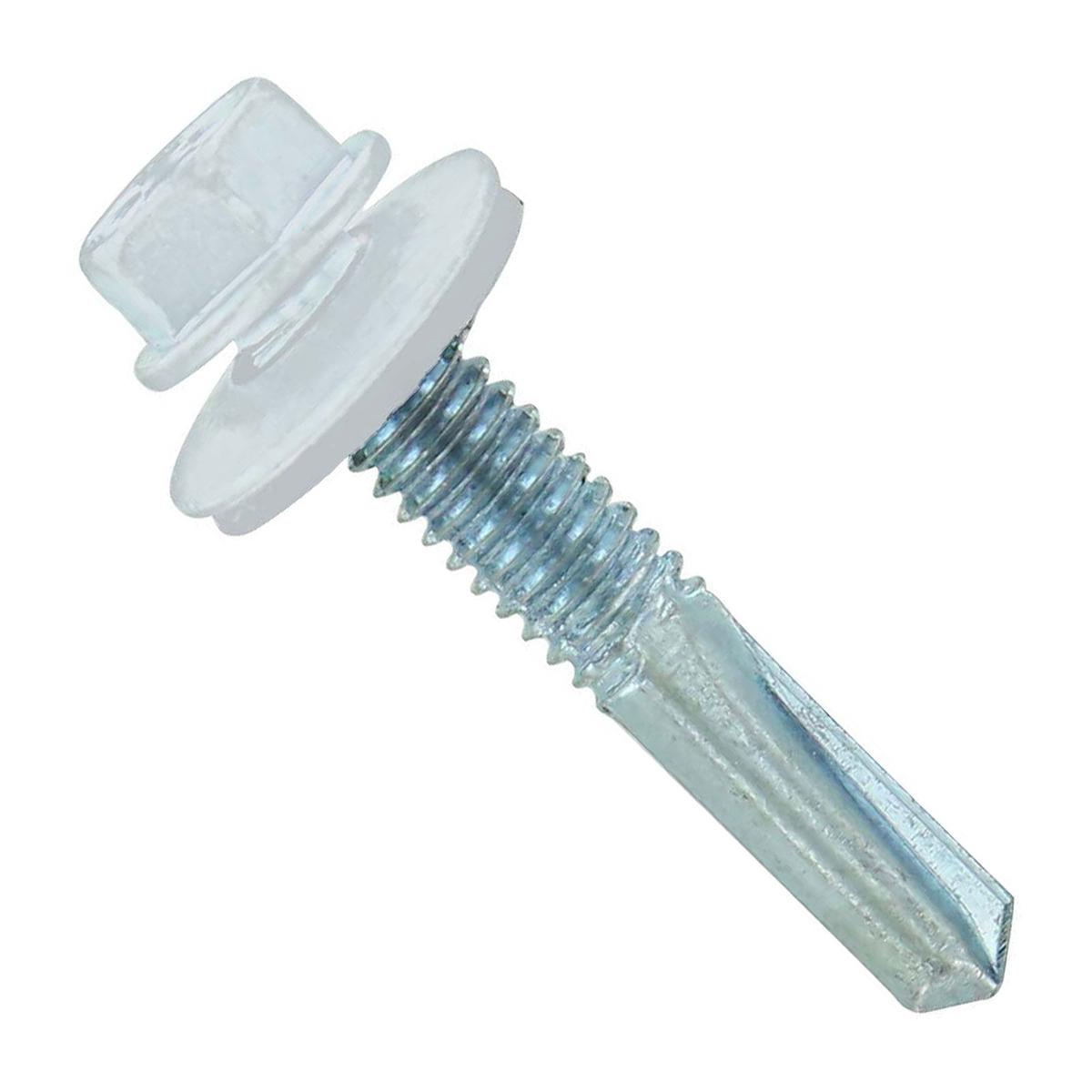 ST Fastening #12 x 1-1/4" Self-Drilling HG Steelbinder Metal Roofing Screw - Bright White | Qty. 120,000 (Pallet)