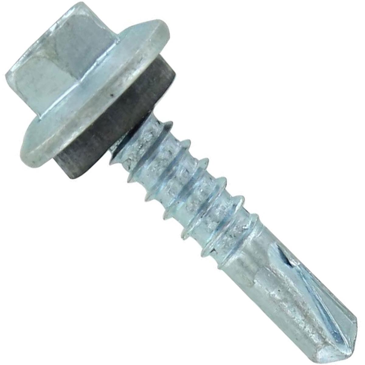 ST Fastening #12 X 1" Self-Drilling Maxx Steelbinder Metal Roofing Screw - Electro-Galvanized | Qty. 2,500 (Carton)