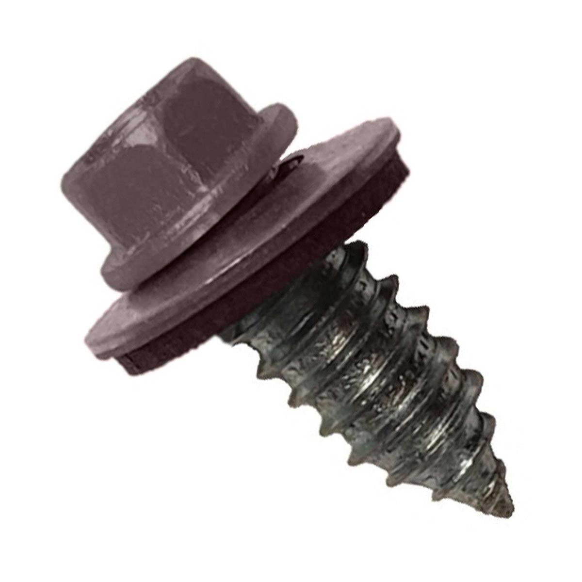 ST Fastening #17 x 3/4" Tapping Steelbinder Metal Roofing Screw, Hex Washer Head - Charcoal Gray | Qty. 120,000 (Pallet)
