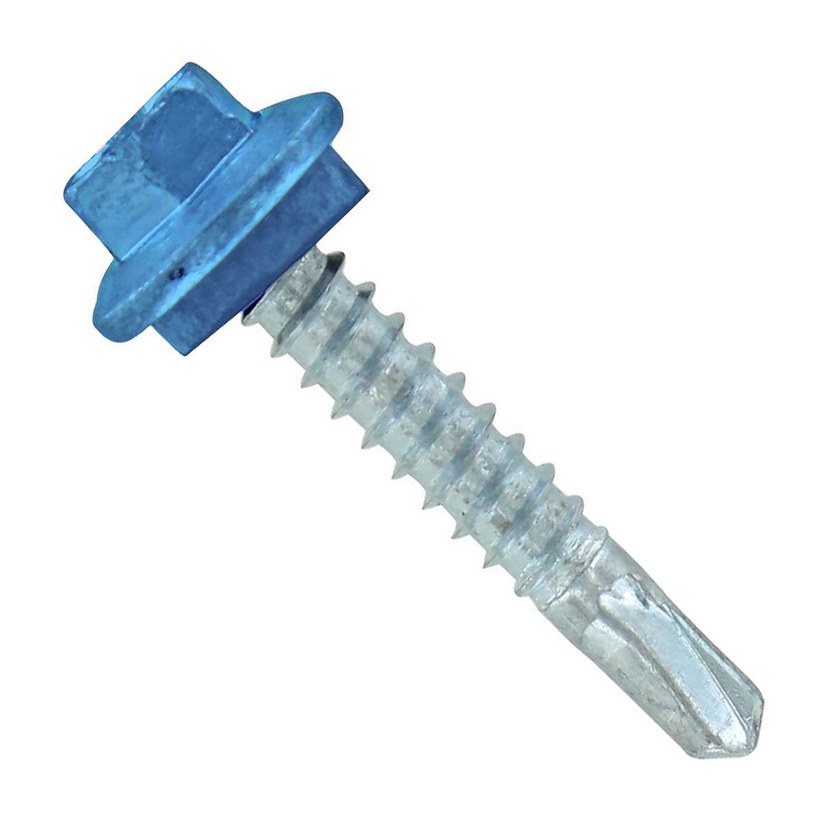ST Fastening #12 X 1-1/4" Self-Drilling Maxx Steelbinder Metal Roofing Screw - Hawaiian Blue | Qty. 120,000 (Pallet)