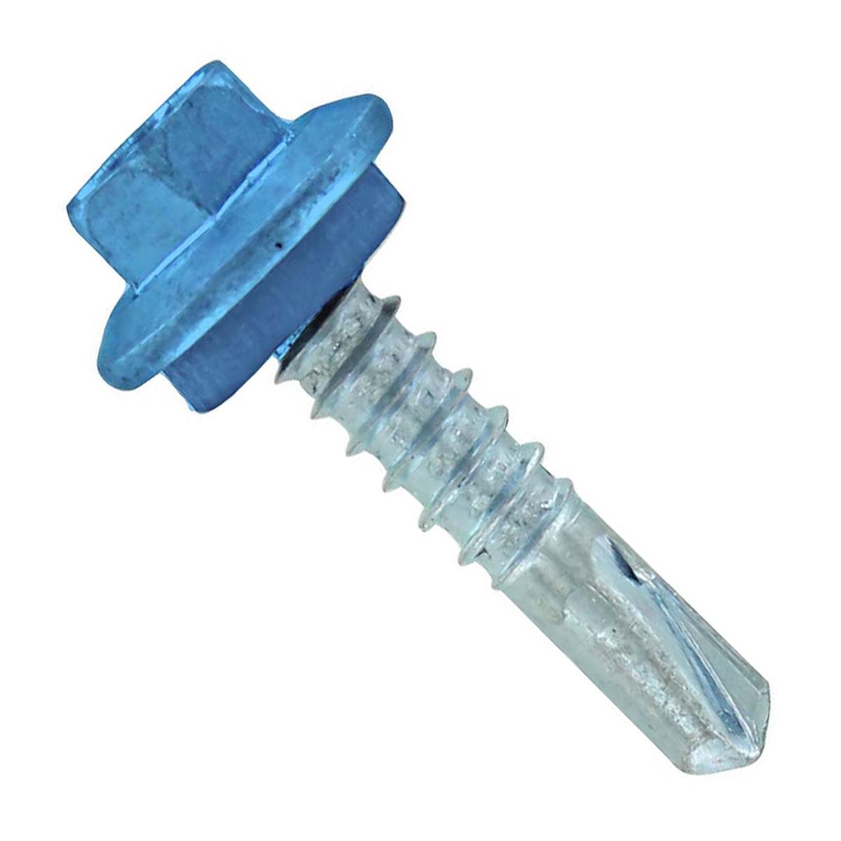 ST Fastening #12 X 1" Self-Drilling Maxx Steelbinder Metal Roofing Screw - Hawaiian Blue | Qty. 2,500 (Carton)